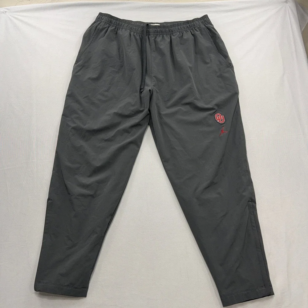 Jordan Pants Oklahoma Sooners Team Issued Player Track Gray Mens XXL